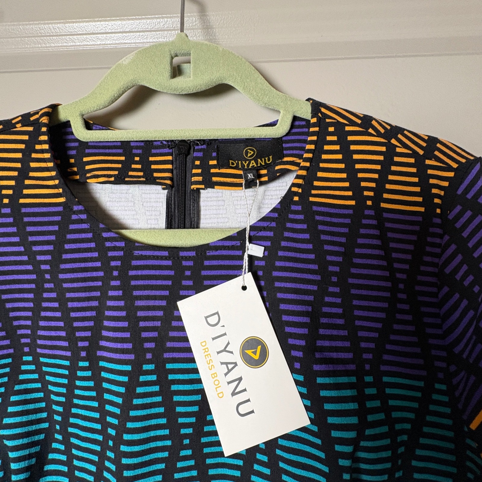 D'iyanu Multicolor Geometric Bodycon Maxi Dress Xl Nwt — image 2 of 8